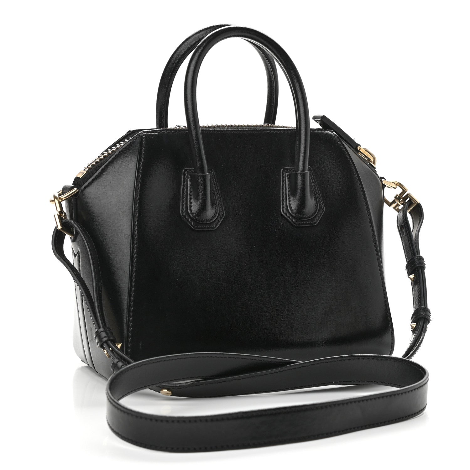 Givenchy Shiny Lord Calfskin Mini Antigona Black 3 of 12