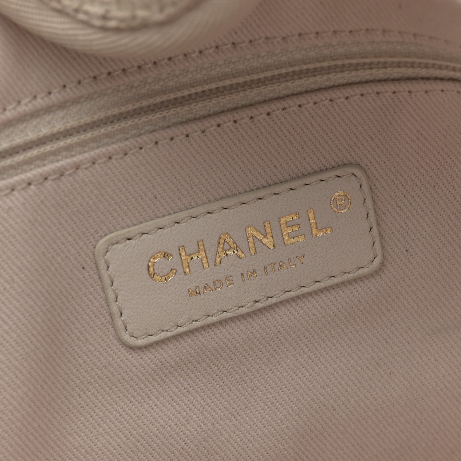 Chanel Lurex Boucle Small Deauville Tote Ivory 5 of 9