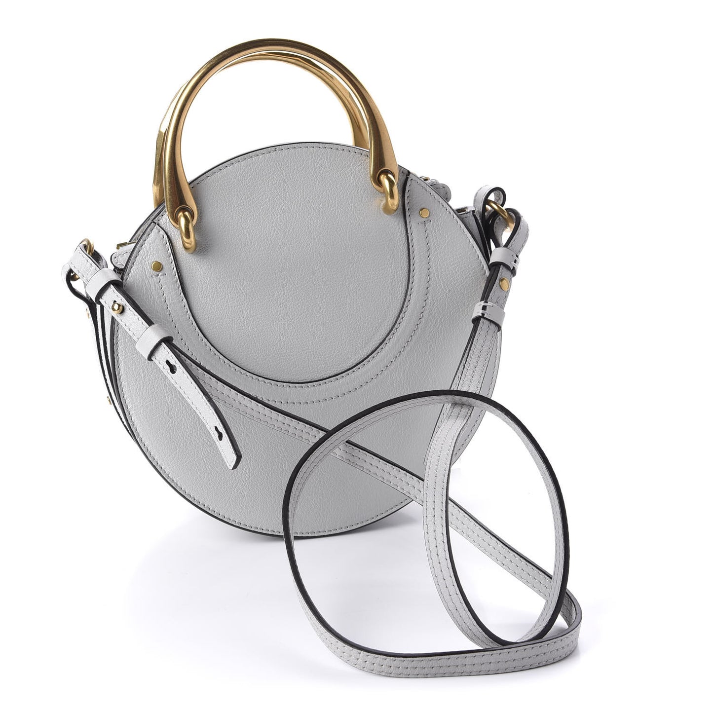 Calfskin Suede Small Pixie Bag Airy Grey