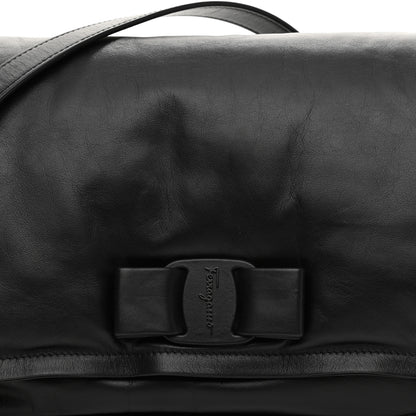 Salvatore Ferragamo Calfskin Medium Viva Bow Shoulder Bag Black 10 of 13