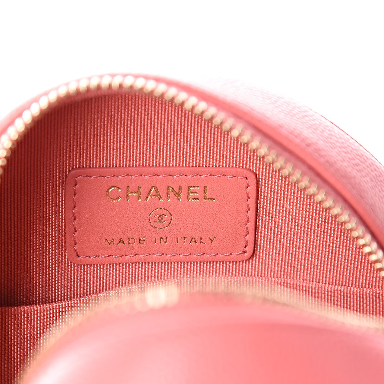 Chanel Caviar Quilted Round Clutch With Chain Pink 6 of 10