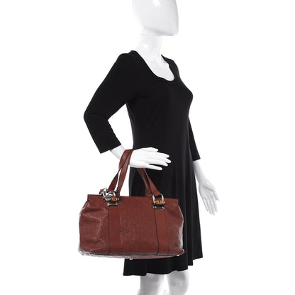 Gucci Guccissima Medium Bamboo Bar Tote Brown 3 of 12