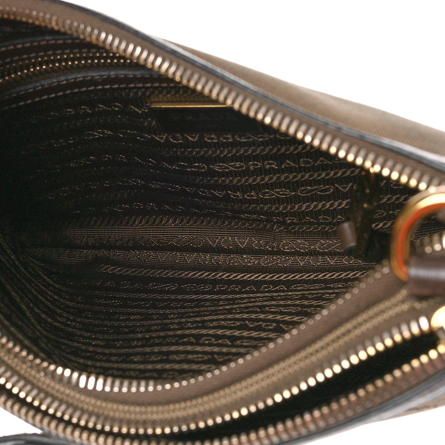 Jacquard Logo Flat Crossbody Bag Corda Bruciato