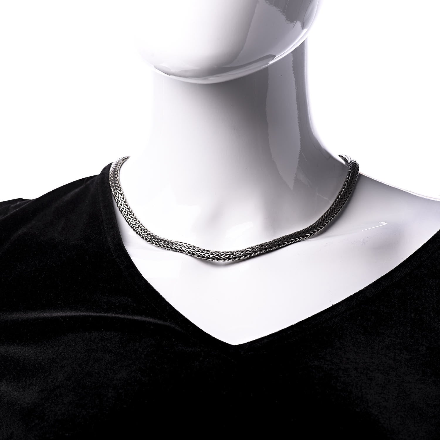 John Hardy Sterling Silver 7.5mm Classic Chain Necklace 2 of 5