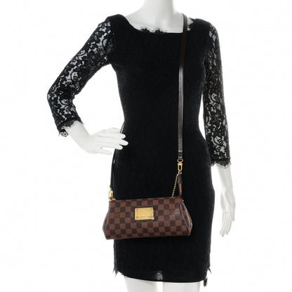 Louis Vuitton Damier Ebene Eva Clutch 2 of 8