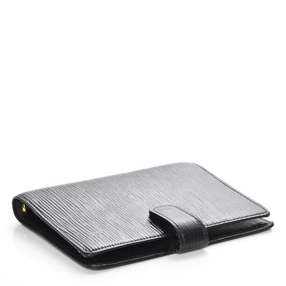 Louis Vuitton Epi Small Ring Agenda Cover Black 4 of 8