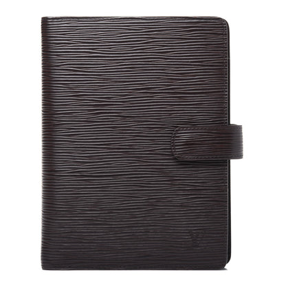 Louis Vuitton Epi Medium Ring Agenda Cover Moka 1 of 14