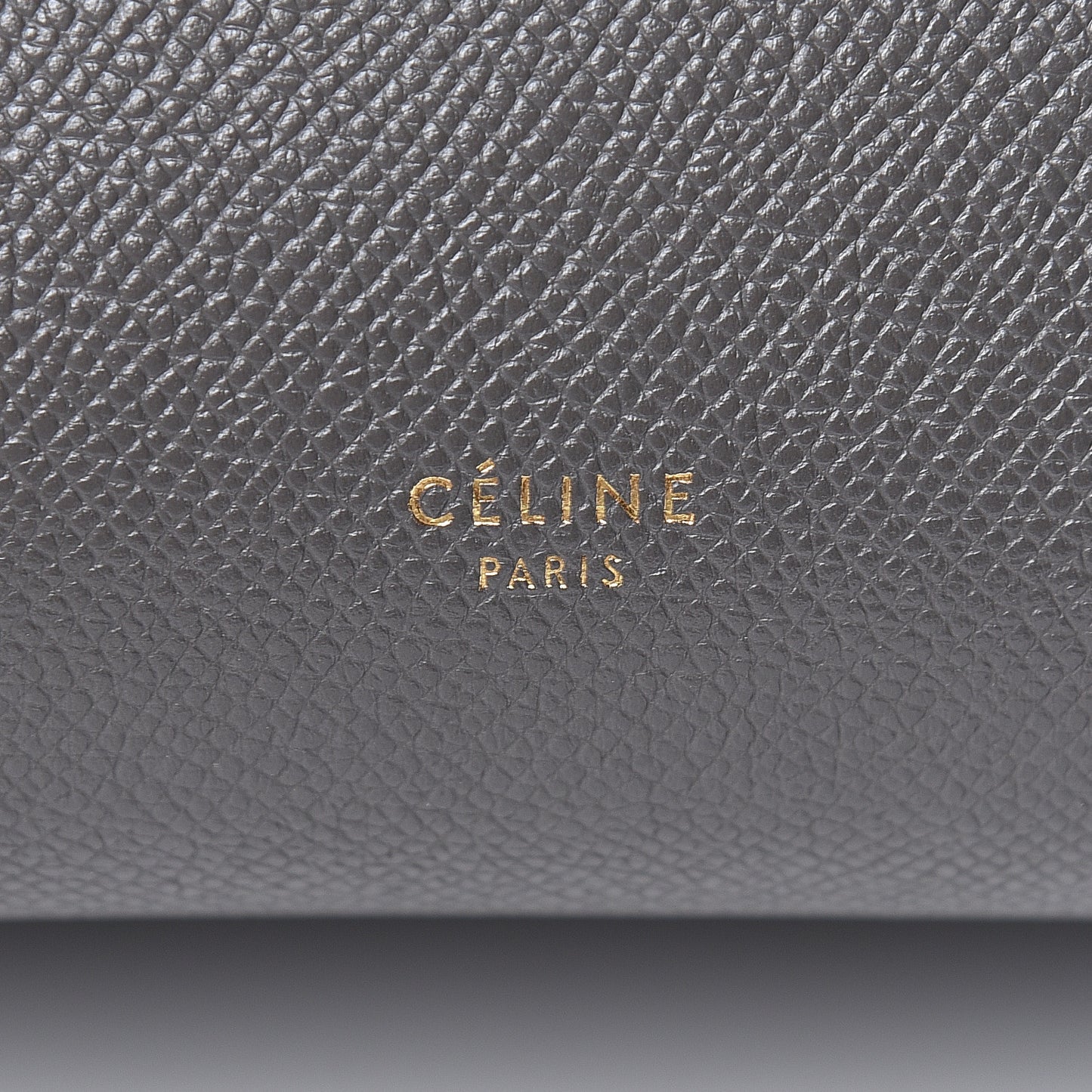 Grained Calfskin Nano Belt Bag Grey