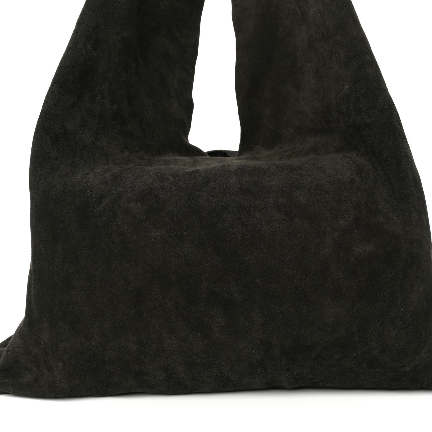 Suede Bindle Bag Black
