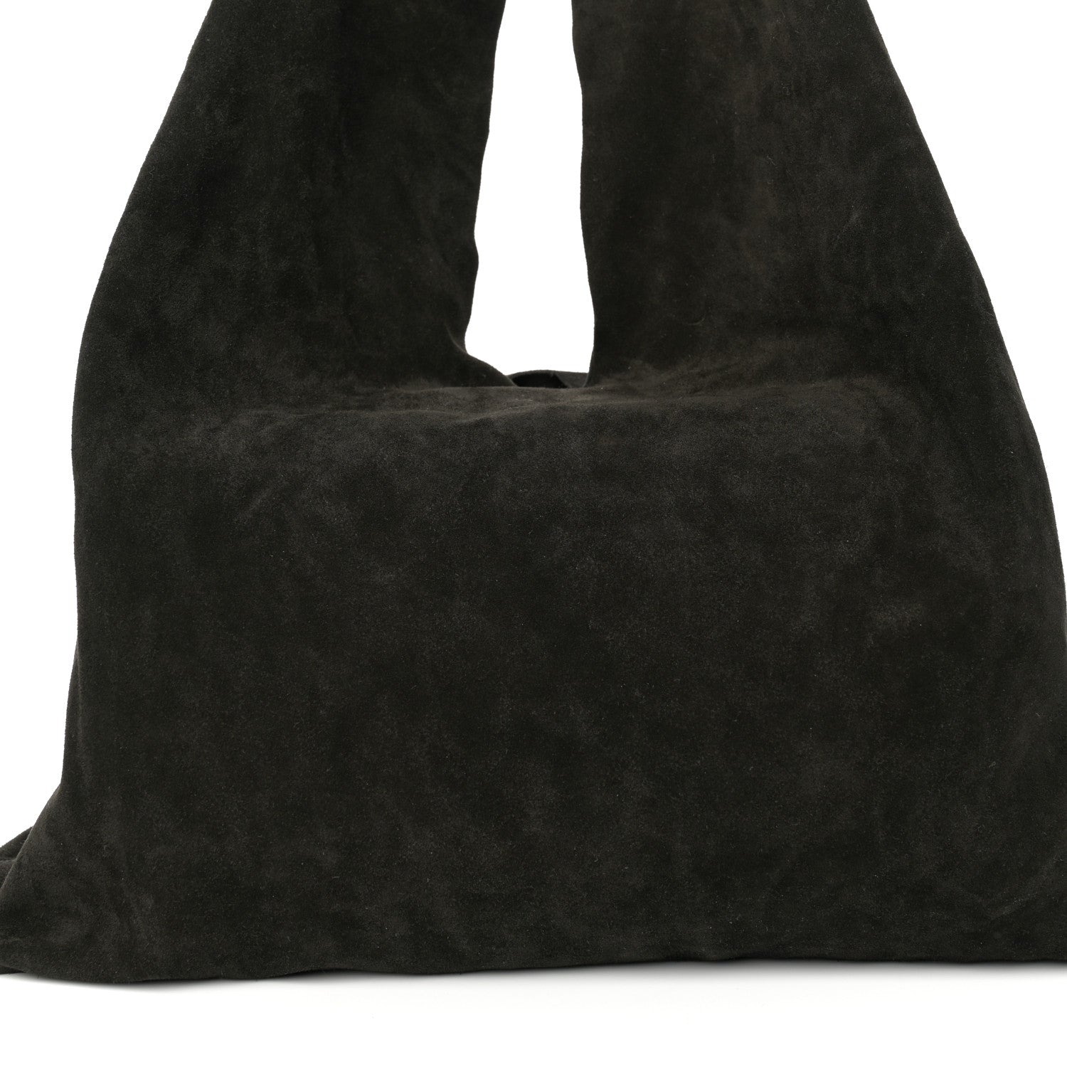 The Row Suede Bindle Bag Black 7 of 9