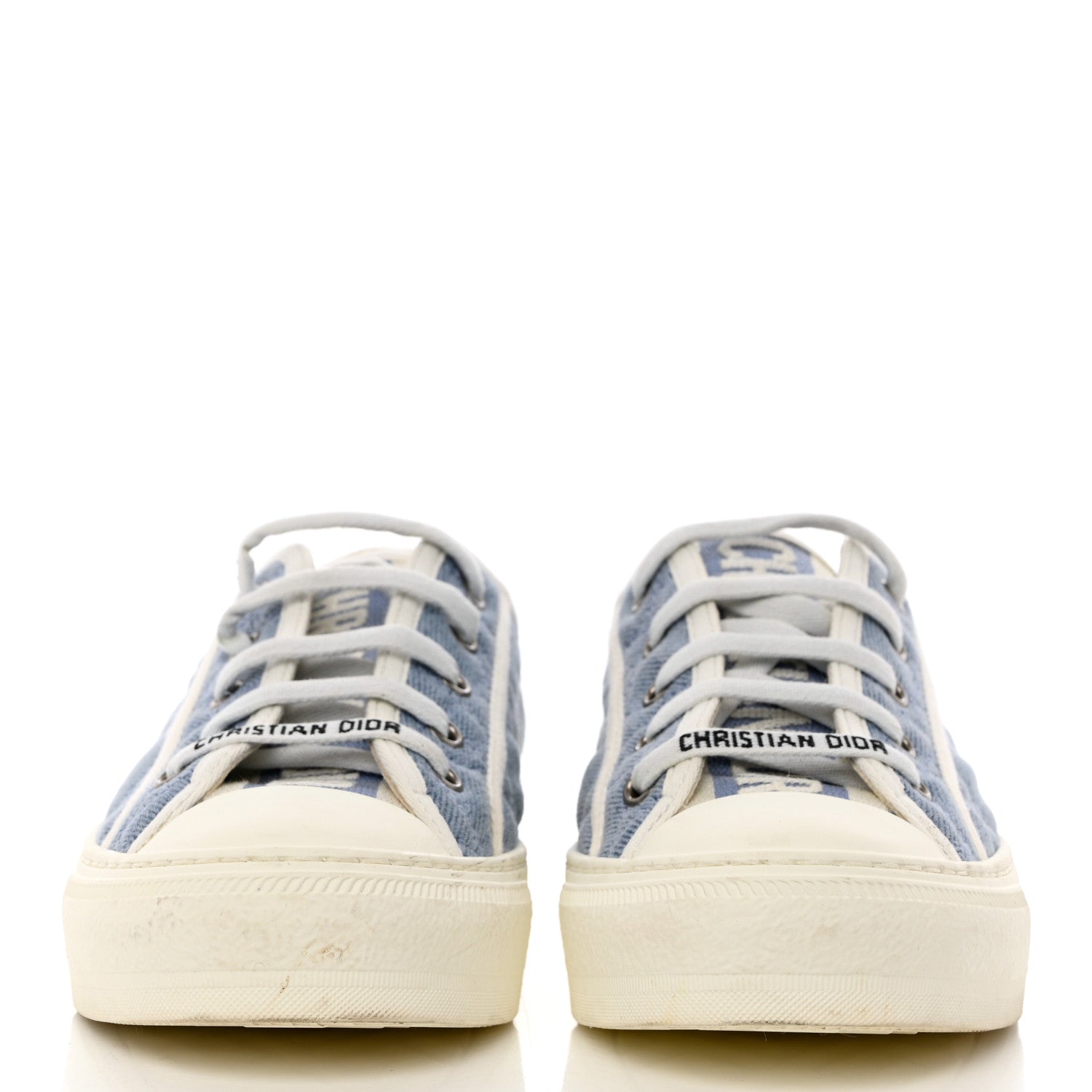 Christian Dior Denim Cannage Walk'N'Dior Low Top Sneakers 36 Dynamic Blue 2 of 10
