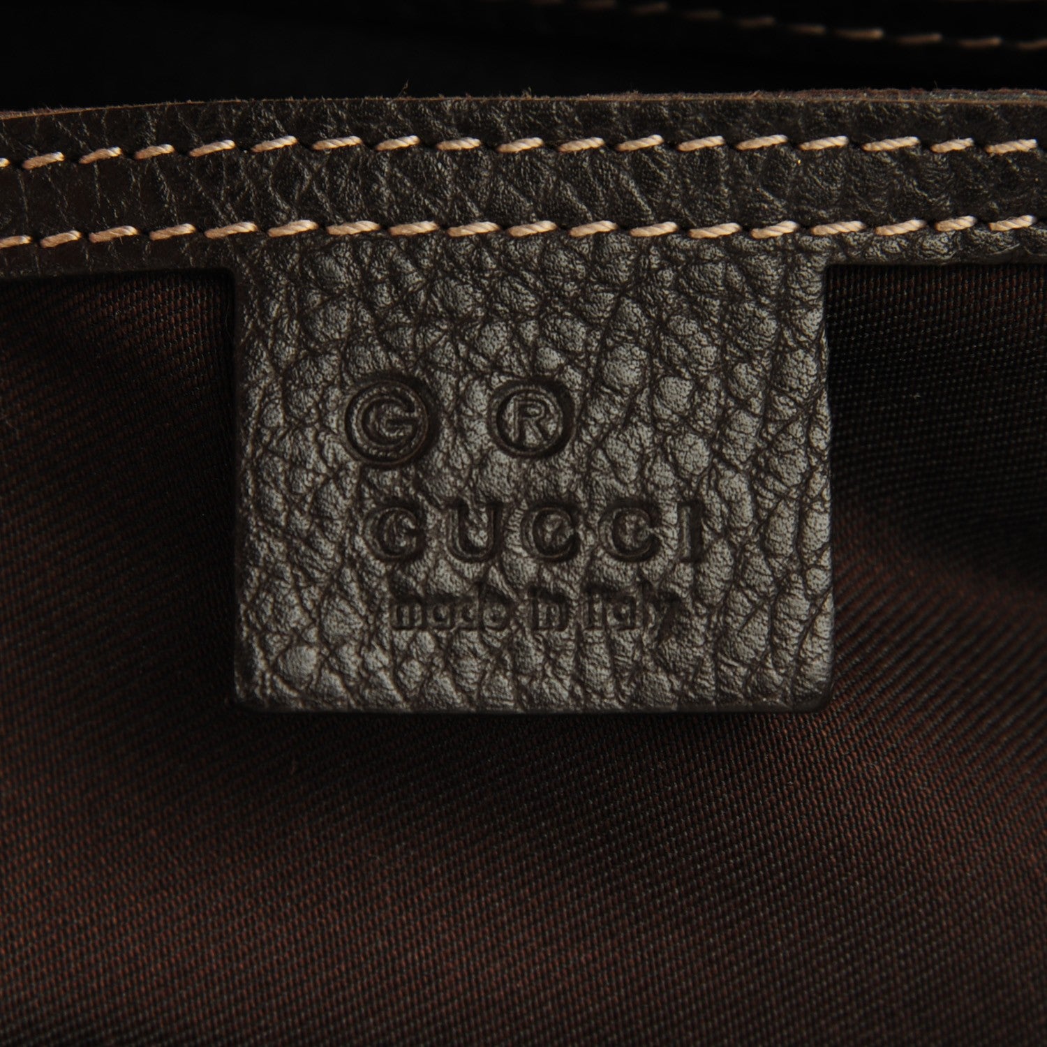 Gucci Crystal Monogram Dollar Calfskin Medium Joy Shoulder Bag Beige Ebony Testa Di Moro 6 of 7