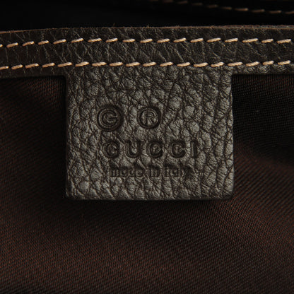 Gucci Crystal Monogram Dollar Calfskin Medium Joy Shoulder Bag Beige Ebony Testa Di Moro 6 of 7