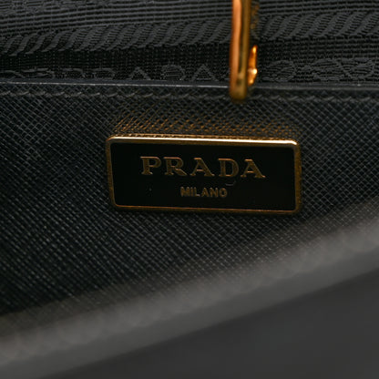 Prada Saffiano Medium Galleria Double Zip Tote Black 7 of 12