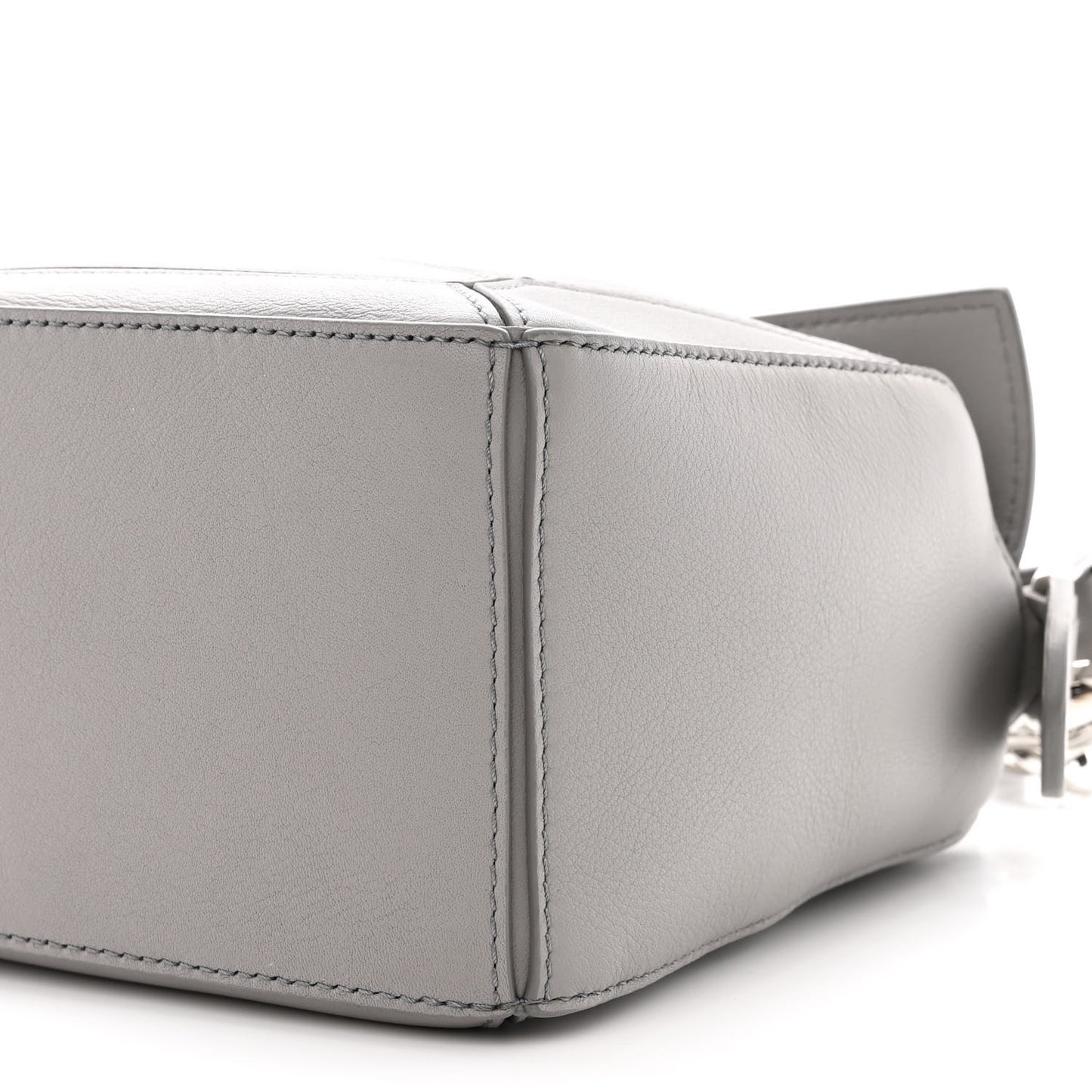 Calfskin Small Puzzle Bag Pearl Grey