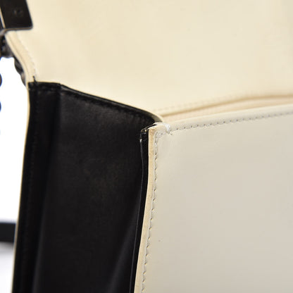 Chanel Lambskin Quilted Large Boy Flap Black White 10 of 17