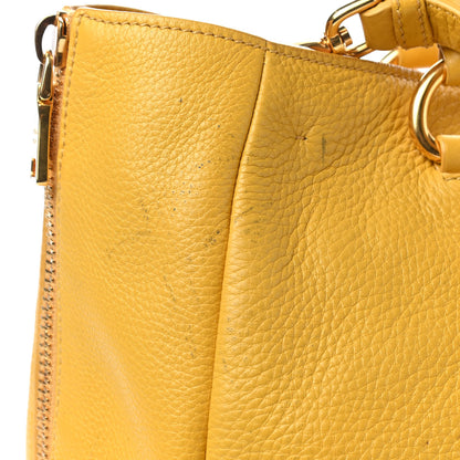 Prada Vitello Daino Side Zip Tote Mimosa 10 of 19