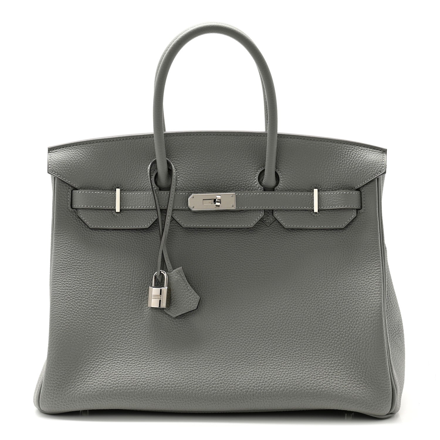 Hermes Togo Verso Birkin 35 Gris Mouette Bleu Agate 1 of 11