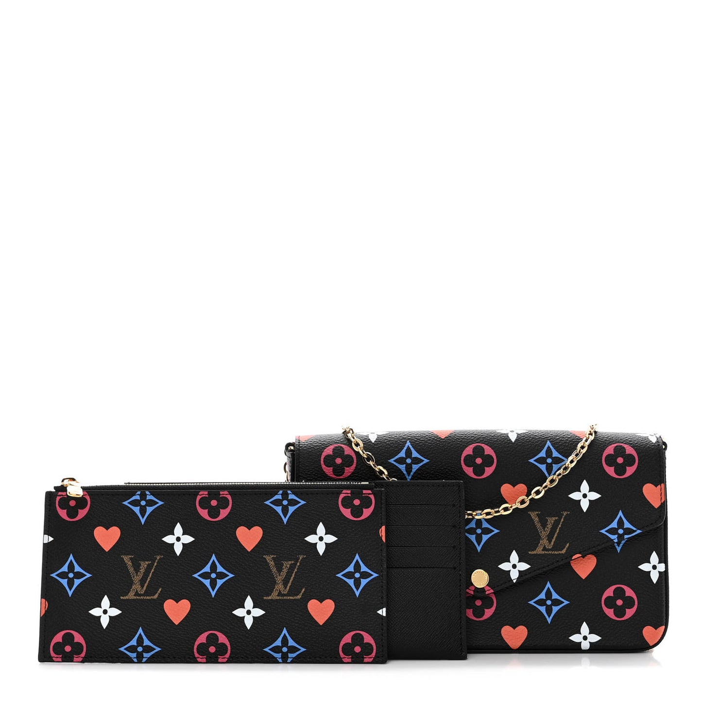 Game On Felicie Chain Wallet Black