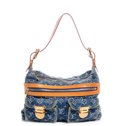 Louis Vuitton Monogram Denim Baggy PM Blue 1 of 7