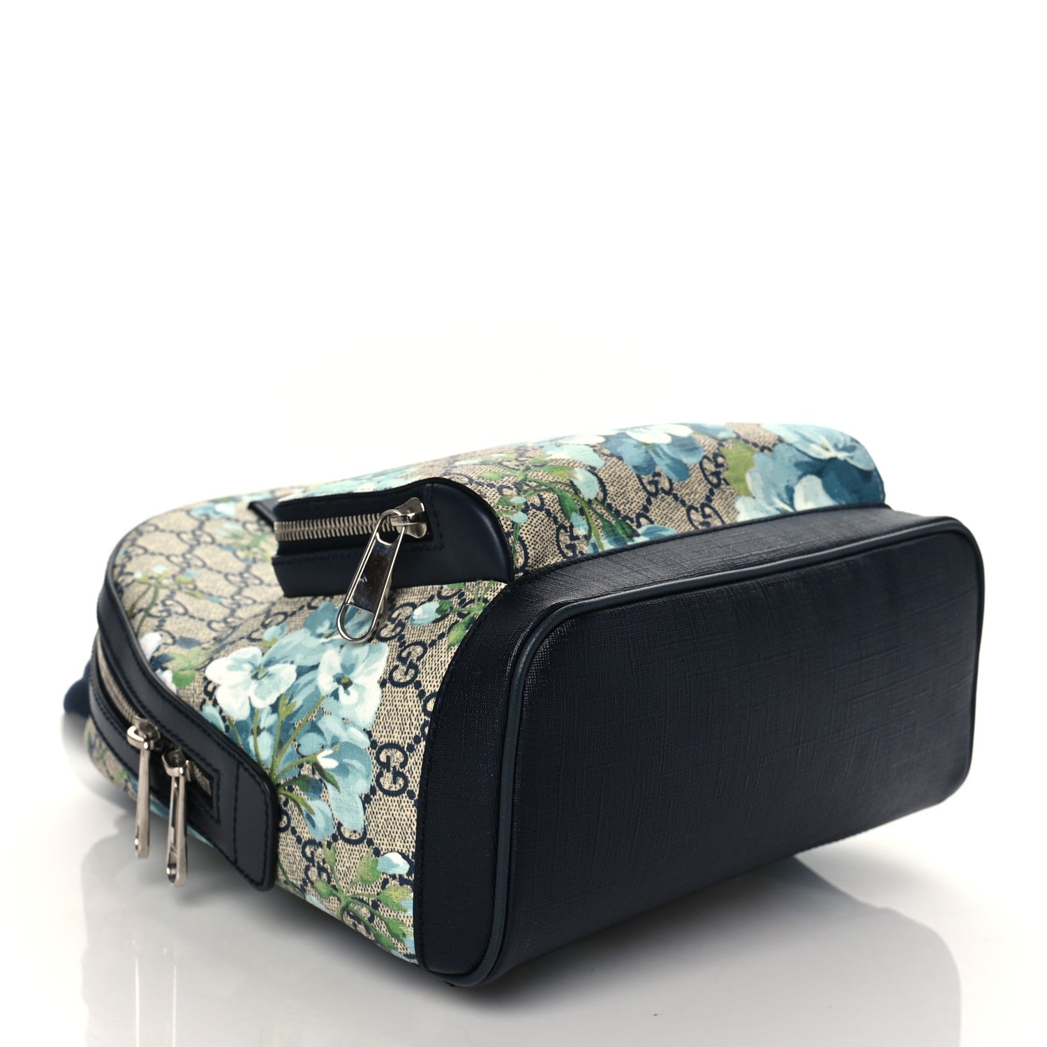 Gucci GG Supreme Monogram Blooms Small Day Backpack Blue 4 of 12