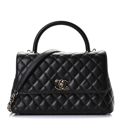Chanel Caviar Quilted Small Coco Handle Flap Black 1 of 5