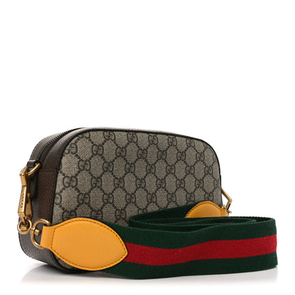 Gucci GG Supreme Monogram Web Neo Vintage Shoulder Bag Beige New Acero Crop 3 of 10