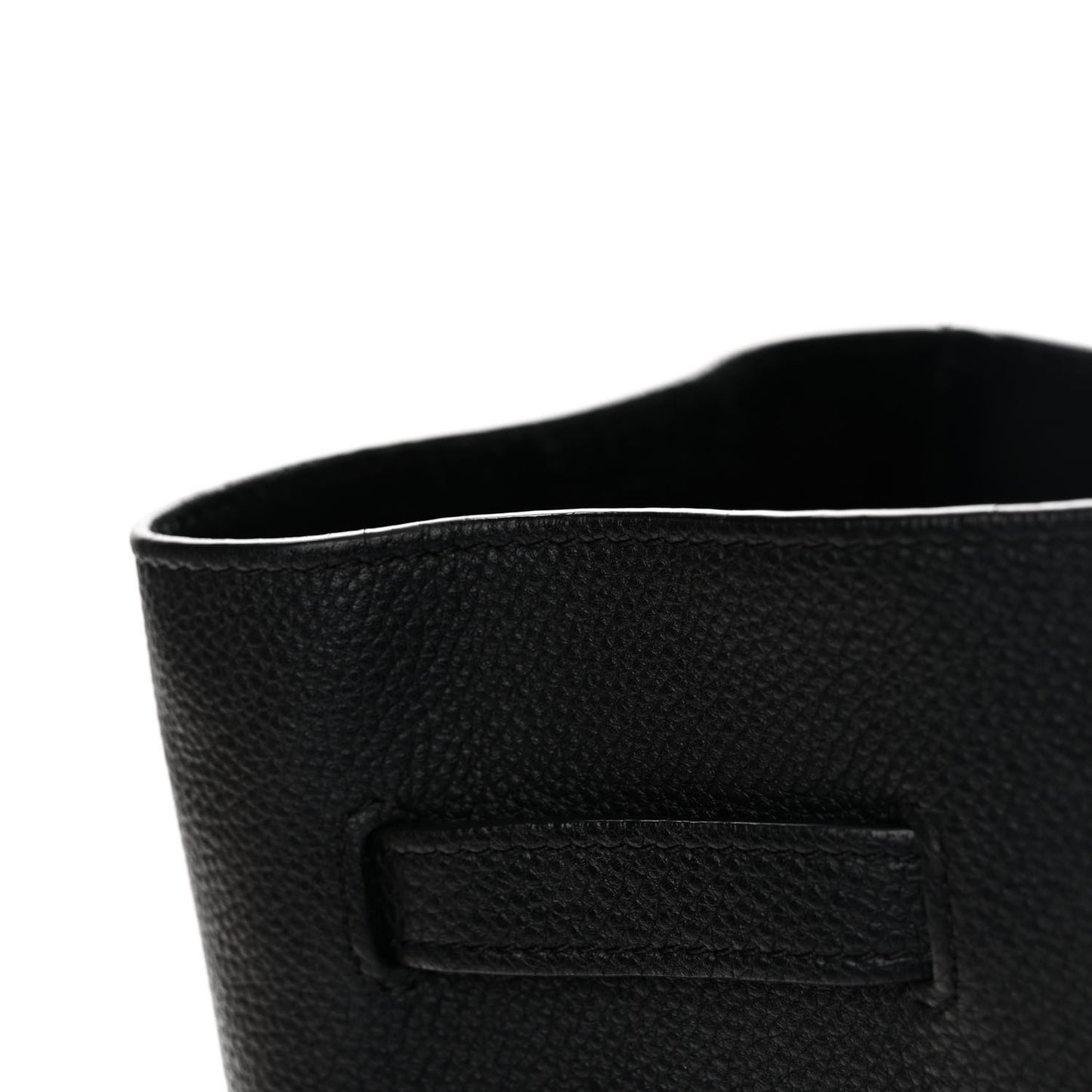 Soft Grained Calfskin Medium Belt Cabas Phantom Black