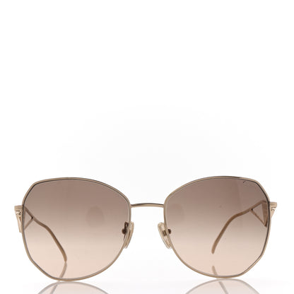 Prada Metal Symbole Triangle Logo Sunglasses SPR57Y Anthracite Gray Cammeo Beige 2 of 6