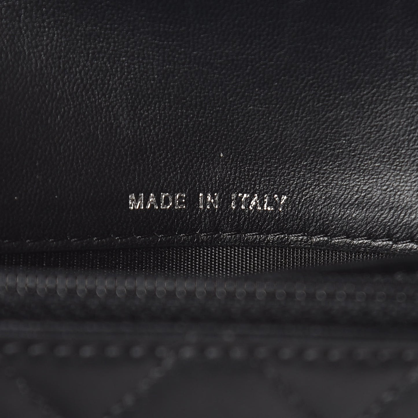 Lambskin Quilted Boy Flap Wallet Black