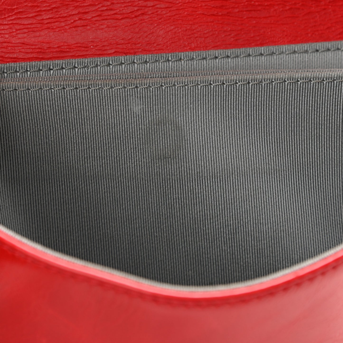 Calfskin Quilted Small Korean Garden Flap Red