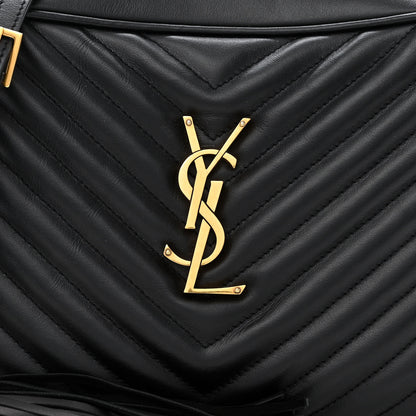 Saint Laurent Calfskin Matelasse Monogram Lou Camera Bag Black 8 of 11