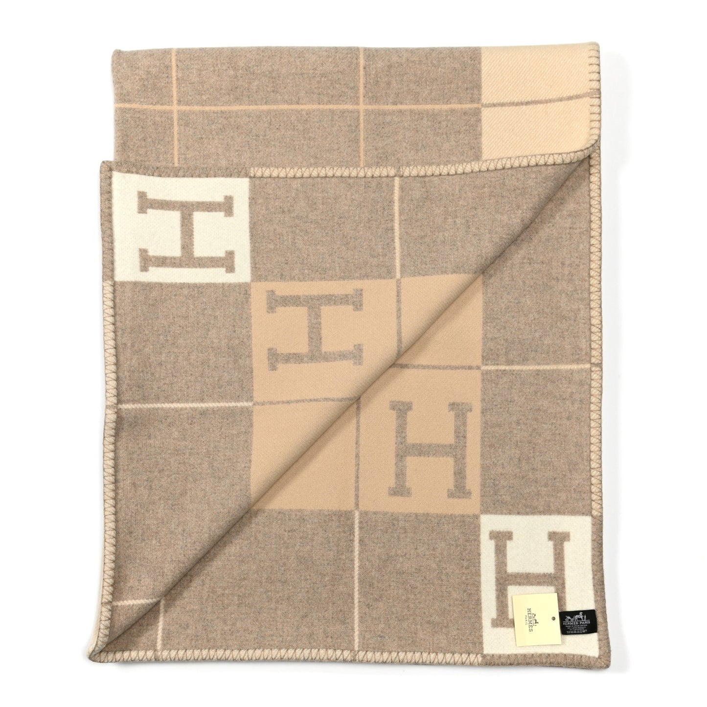 Wool Cashmere Avalon III Blanket Coco Camomille