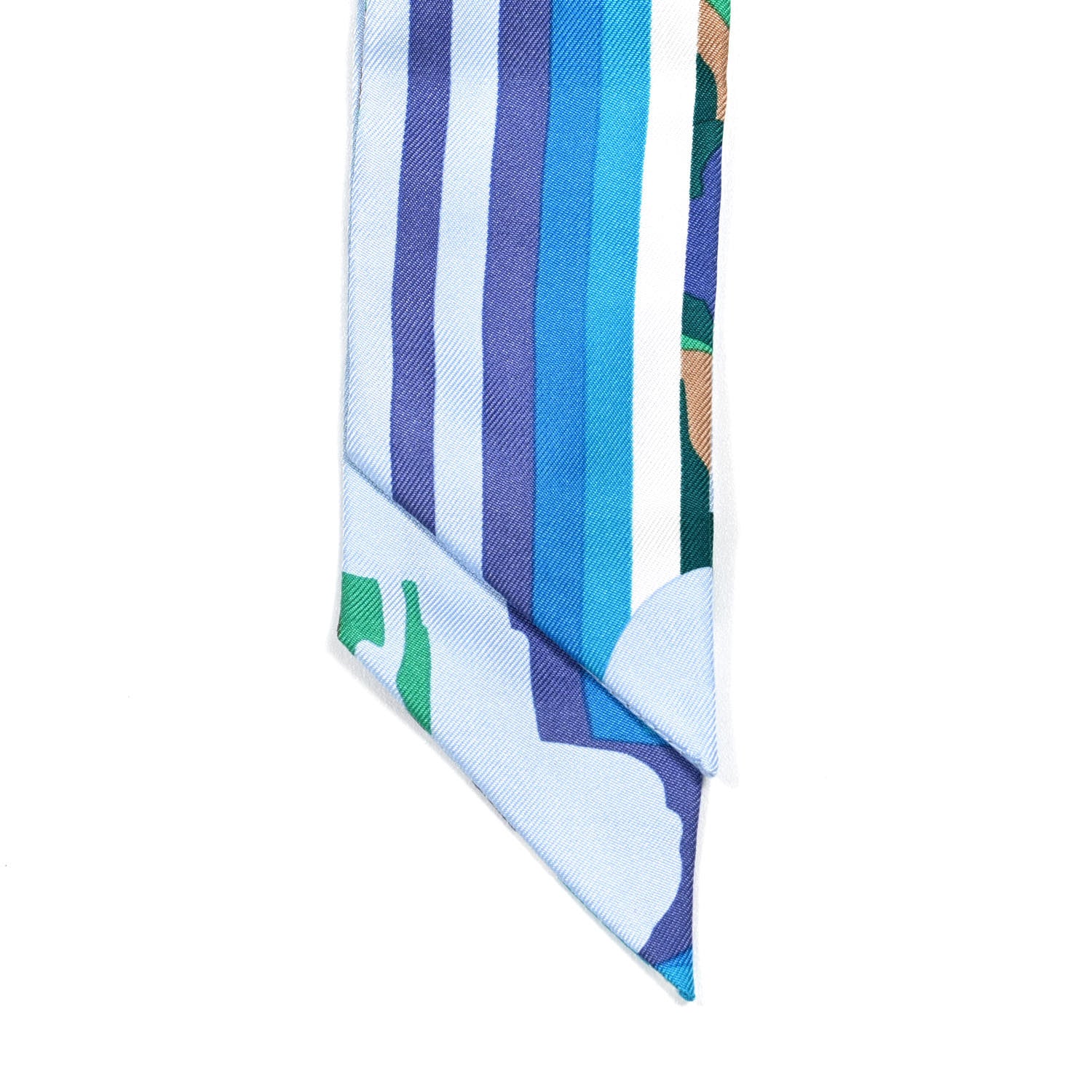 Hermes Silk Brides De Gala Shadow Twilly Ciel Vert Turquoise 2 of 4