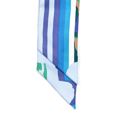 Hermes Silk Brides De Gala Shadow Twilly Ciel Vert Turquoise 2 of 4