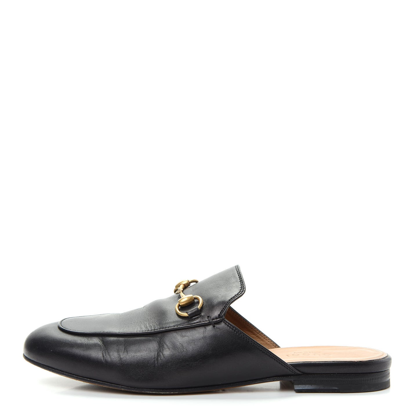 Calfskin Womens Princetown Slippers 37 Black