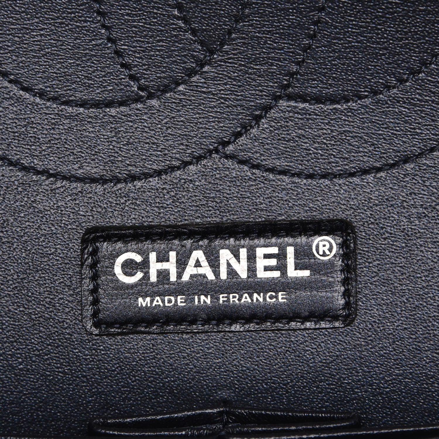 Chanel Metallic Lambskin Quilted Jumbo Double Flap Navy 6 of 8