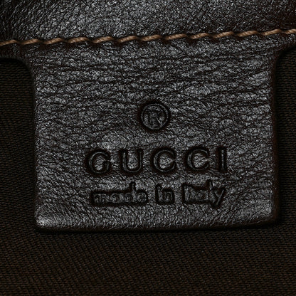 Gucci Calfskin Large Britt Shoulder Bag Dark Brown 6 of 12