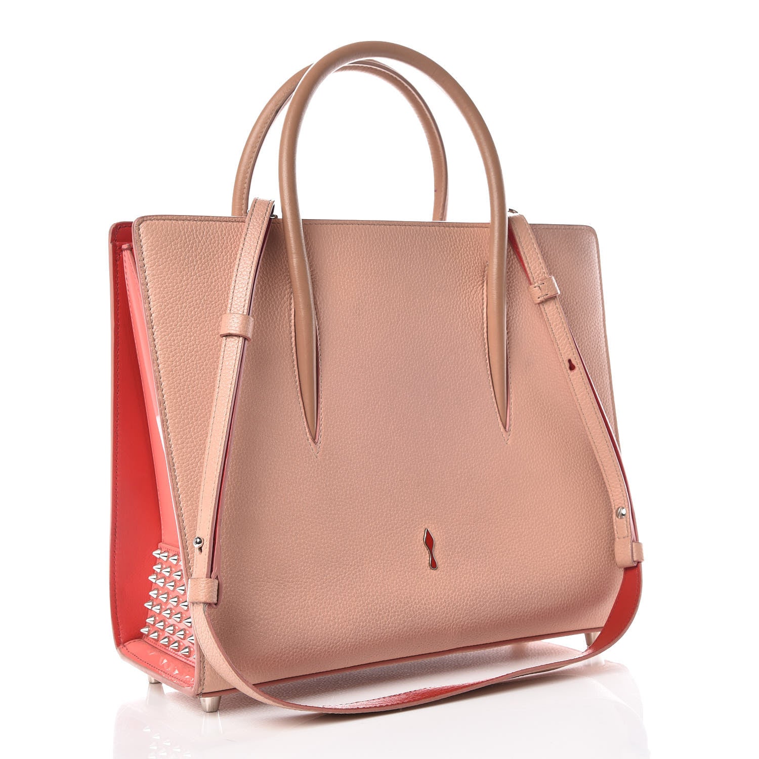Christian Louboutin Denim Calfskin Patent Pearl Studded Loubinthesky Medium Paloma Blue 3 of 29