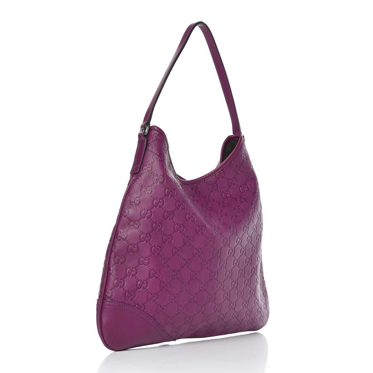 Gucci Guccissima Medium New Britt Hobo Purple 3 of 11