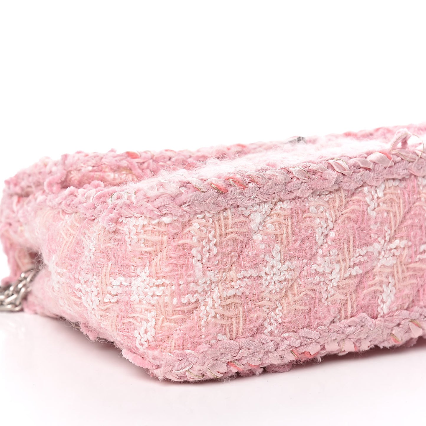 Tweed Braid Mini Reissue Square Flap Pink
