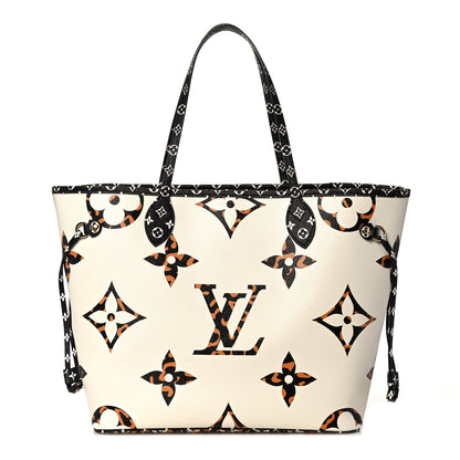 Louis Vuitton Monogram Giant Jungle Neverfull MM Ivory 1 of 9