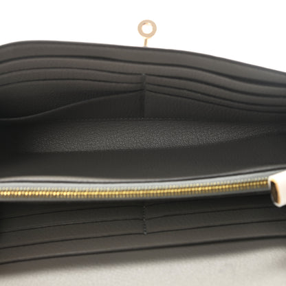 Hermes Ostrich Kelly Longue Wallet Gris Tourterelle 5 of 7
