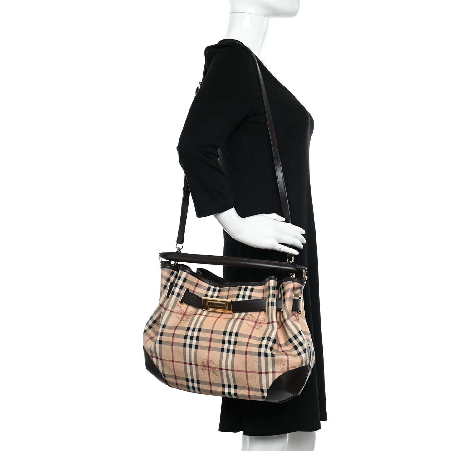 Haymarket Check Medium Willenmore Hobo Chocolate