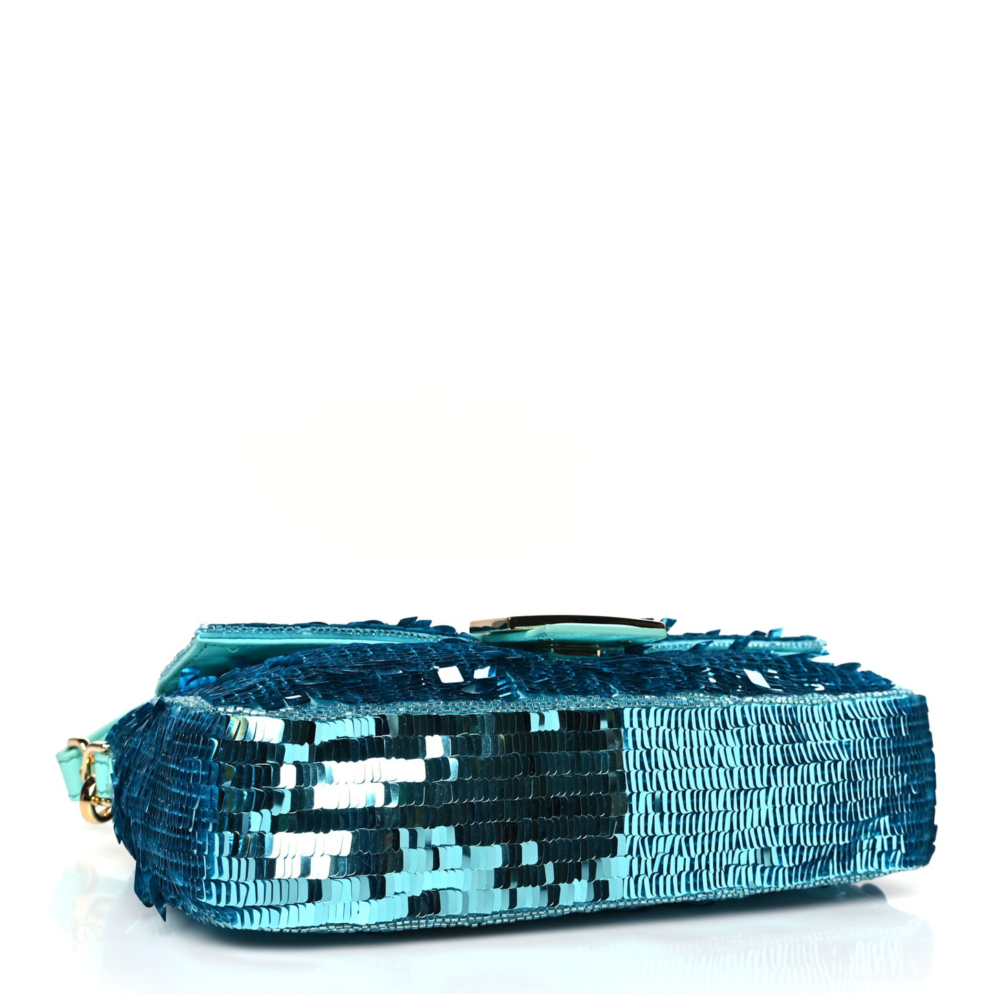 Sequin Paillettes Vitello Grace Sex and the City Baguette Spring Turquoise