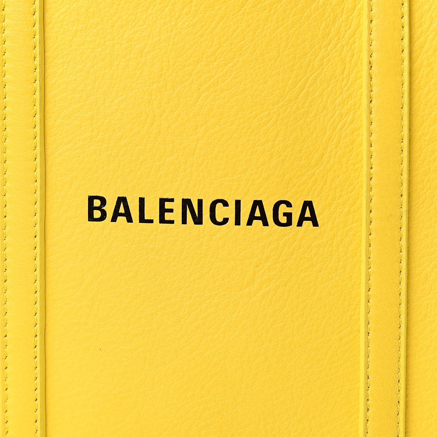 Balenciaga Smooth Calfskin Logo XXS Everyday Tote Jaune Soleil Black 11 of 11