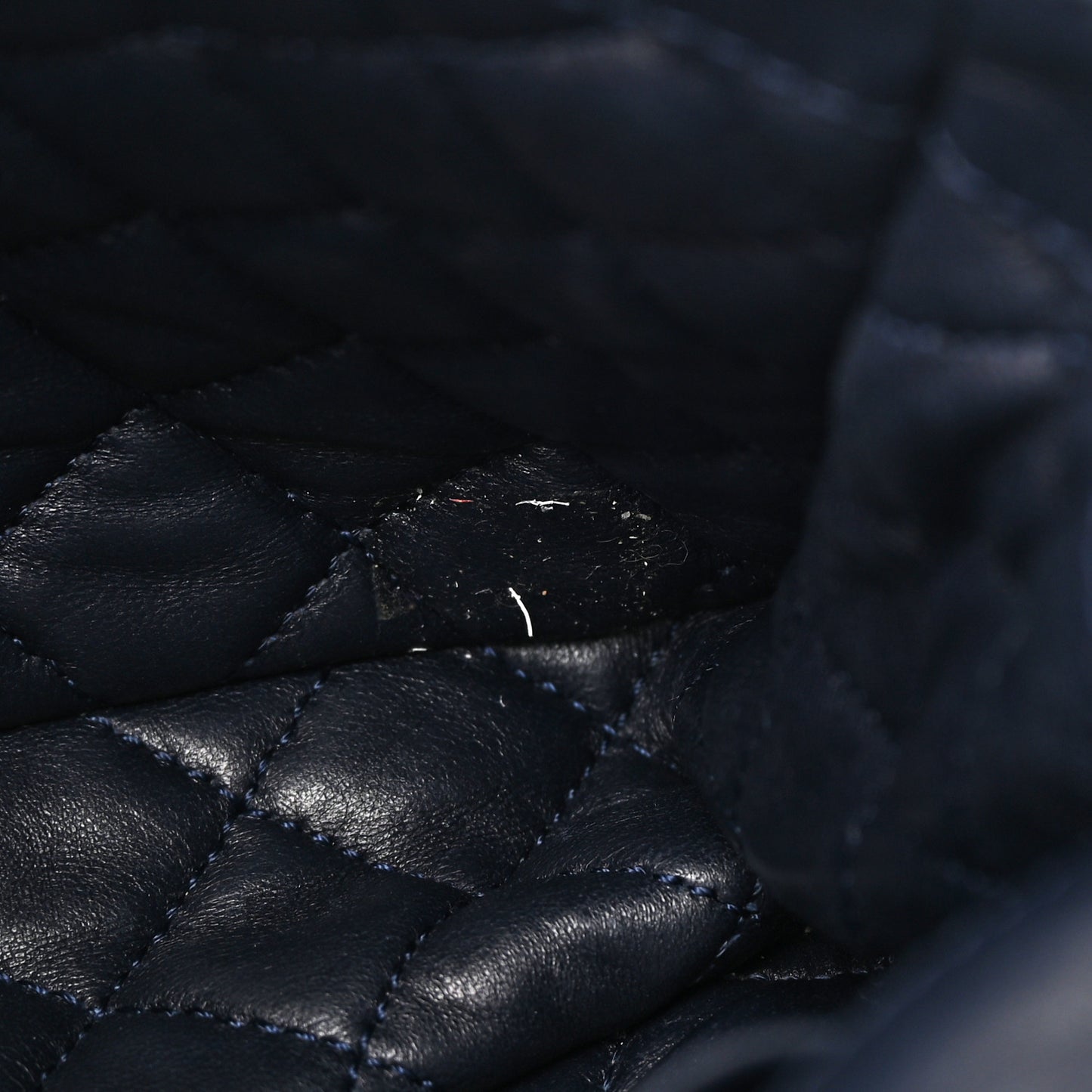 Woven Nylon Medium Single Flap Blue