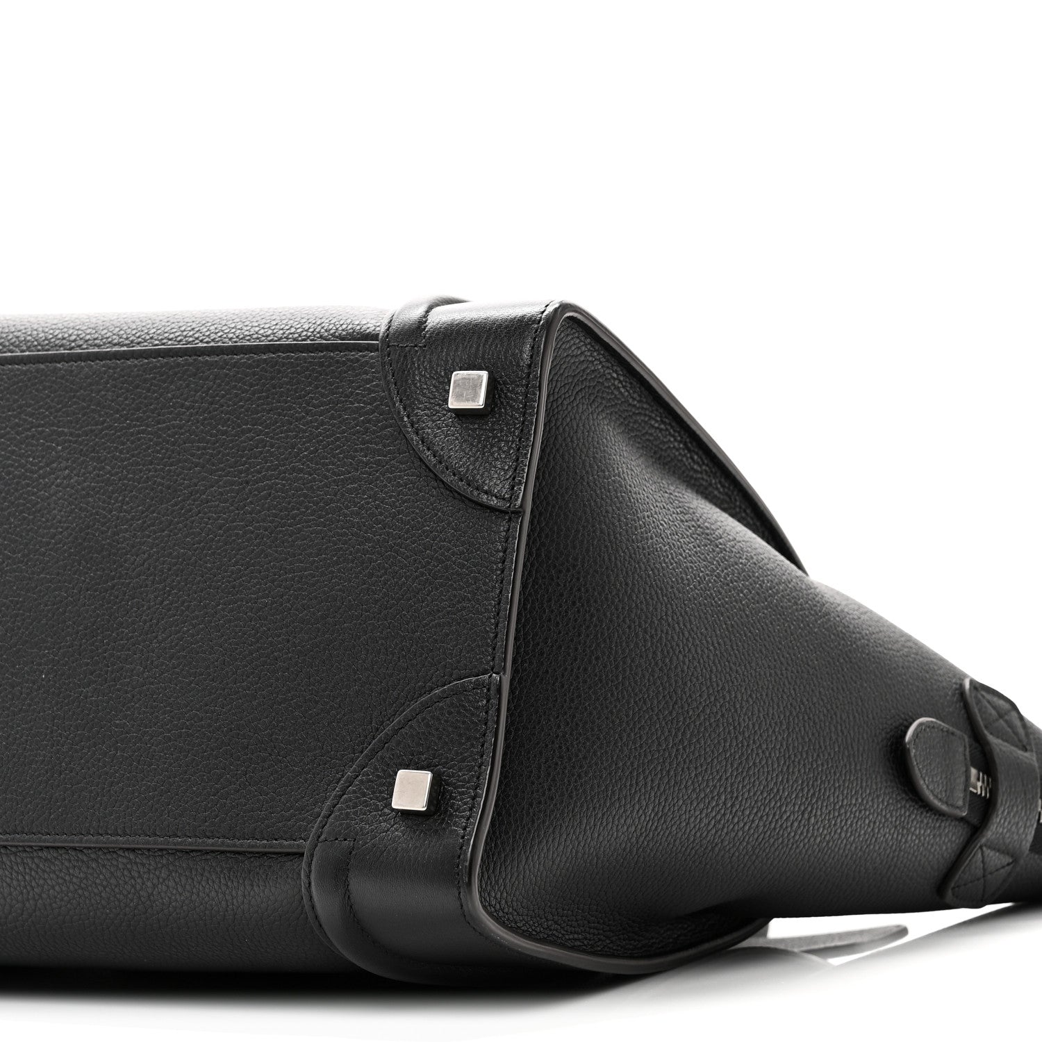 Celine Drummed Calfskin Mini Luggage Black 9 of 9