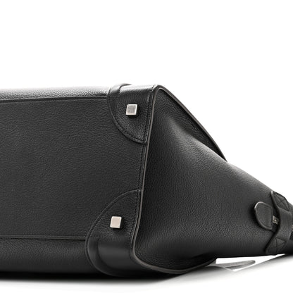 Celine Drummed Calfskin Mini Luggage Black 9 of 9