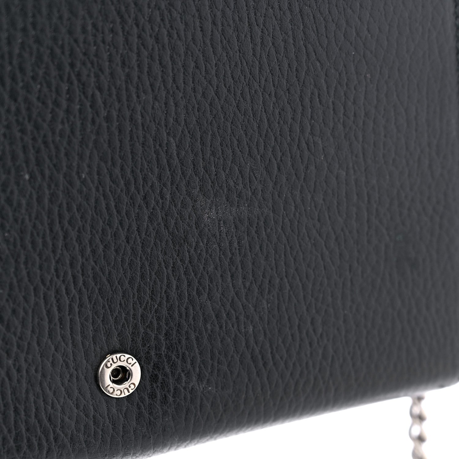 Gucci Calfskin Mini Dionysus Chain Wallet Black 12 of 14
